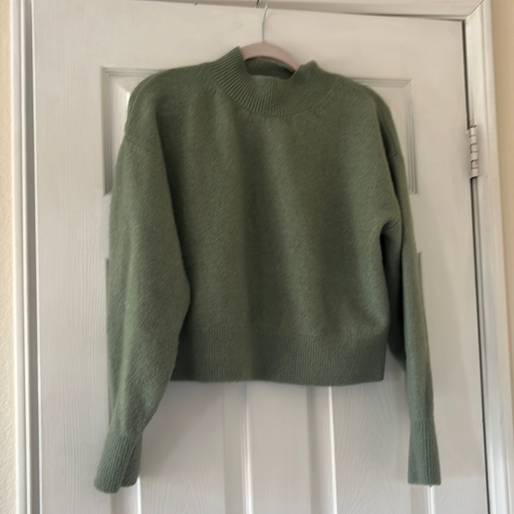 & Other stories sage green mock next sweater